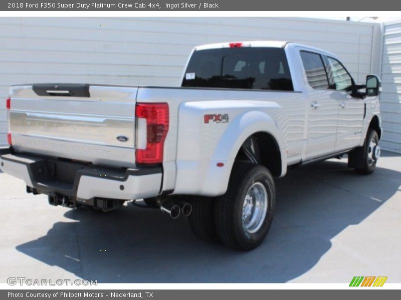 Ingot Silver / Black 2018 Ford F350 Super Duty Platinum Crew Cab 4x4