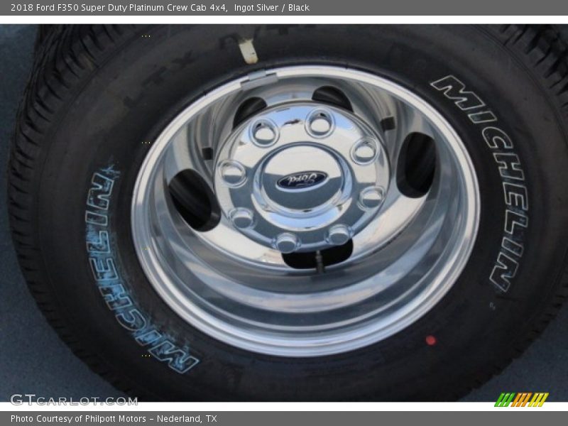 Ingot Silver / Black 2018 Ford F350 Super Duty Platinum Crew Cab 4x4