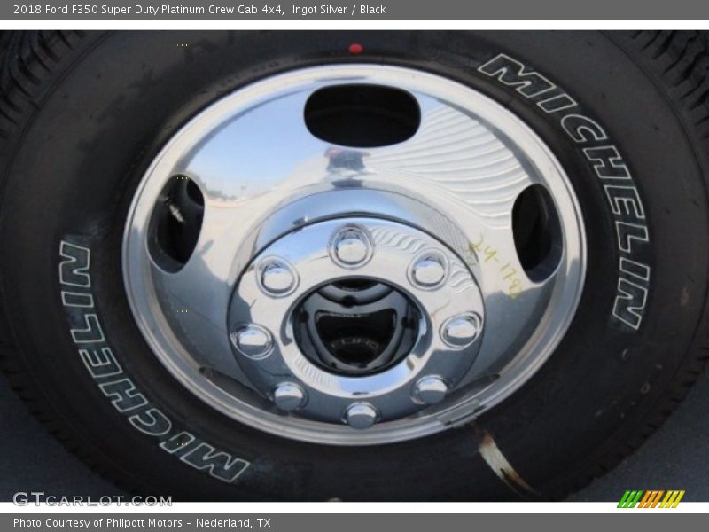 Ingot Silver / Black 2018 Ford F350 Super Duty Platinum Crew Cab 4x4