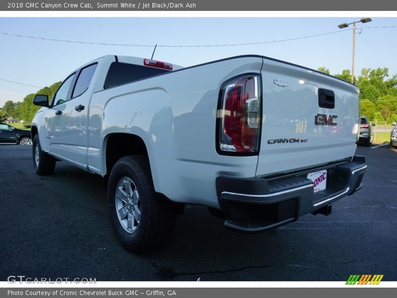 Summit White / Jet Black/Dark Ash 2018 GMC Canyon Crew Cab