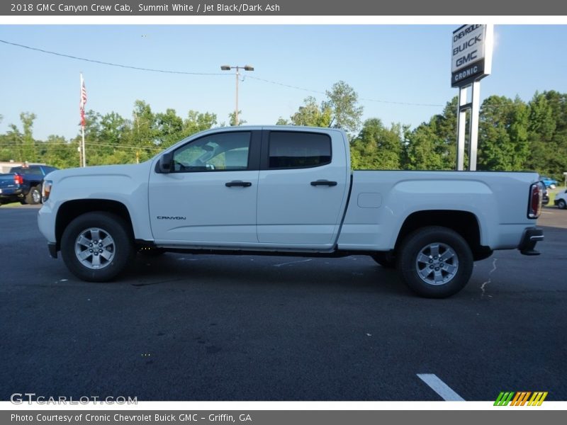 Summit White / Jet Black/Dark Ash 2018 GMC Canyon Crew Cab