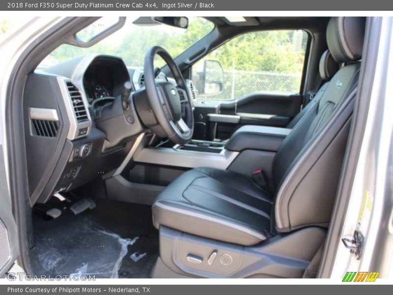 Ingot Silver / Black 2018 Ford F350 Super Duty Platinum Crew Cab 4x4
