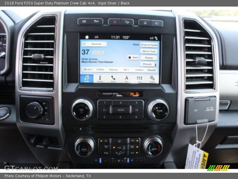 Ingot Silver / Black 2018 Ford F350 Super Duty Platinum Crew Cab 4x4
