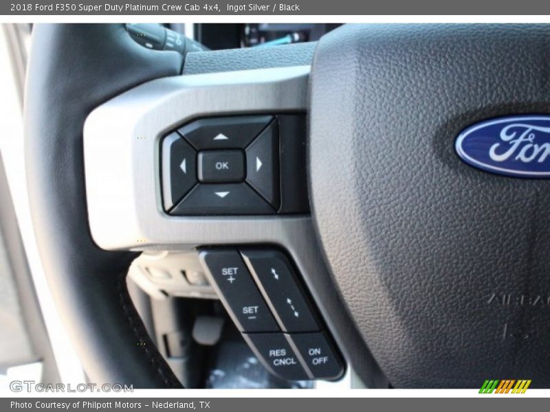 Ingot Silver / Black 2018 Ford F350 Super Duty Platinum Crew Cab 4x4