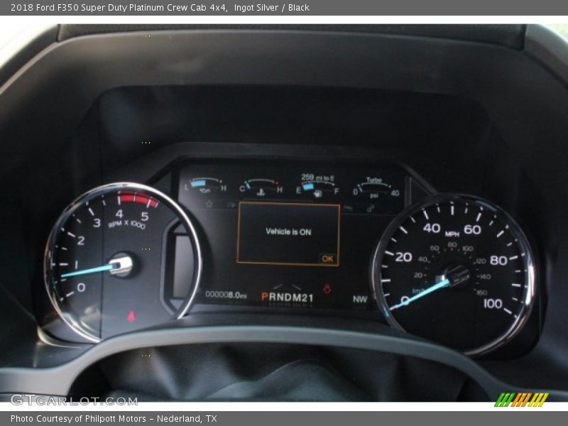Ingot Silver / Black 2018 Ford F350 Super Duty Platinum Crew Cab 4x4