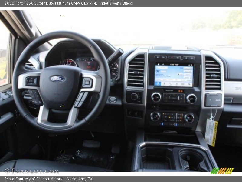 Ingot Silver / Black 2018 Ford F350 Super Duty Platinum Crew Cab 4x4