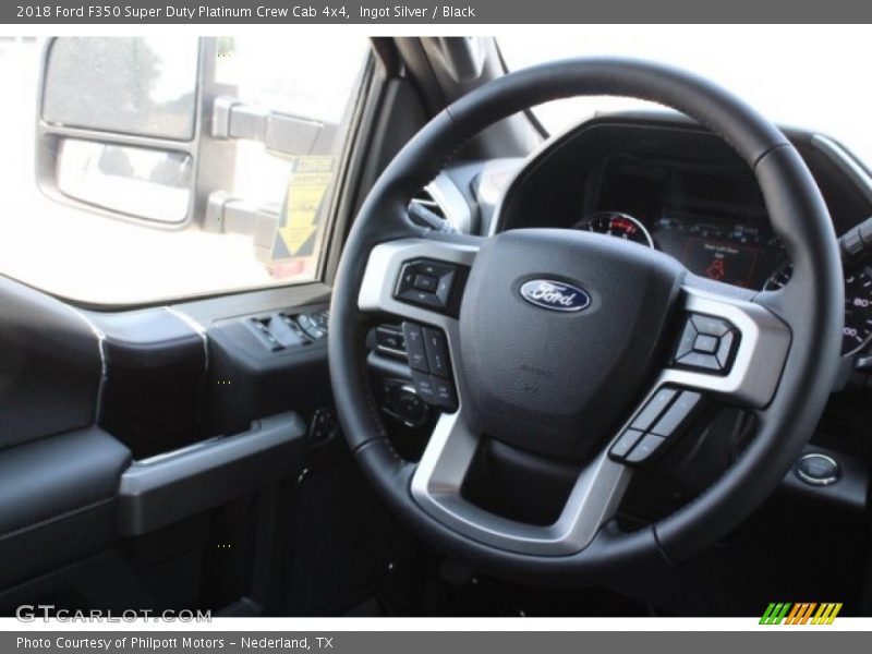 Ingot Silver / Black 2018 Ford F350 Super Duty Platinum Crew Cab 4x4