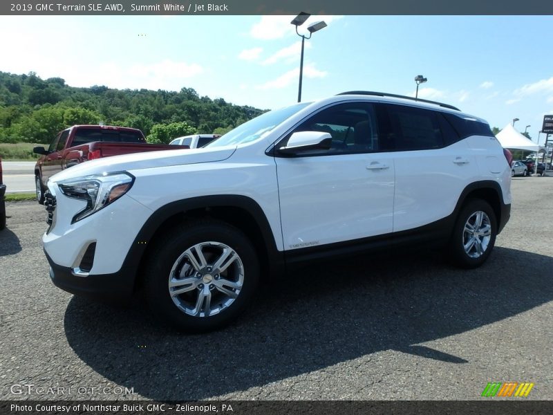 Summit White / Jet Black 2019 GMC Terrain SLE AWD