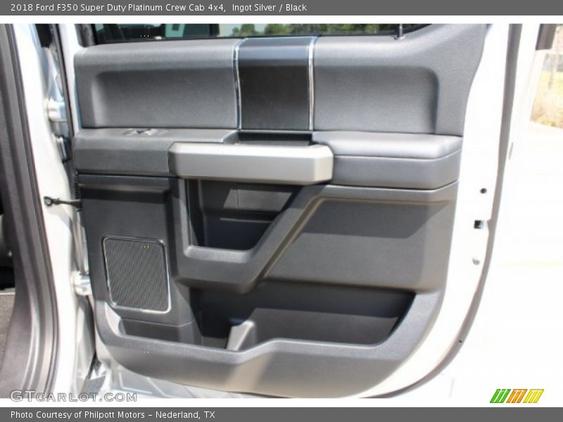 Ingot Silver / Black 2018 Ford F350 Super Duty Platinum Crew Cab 4x4