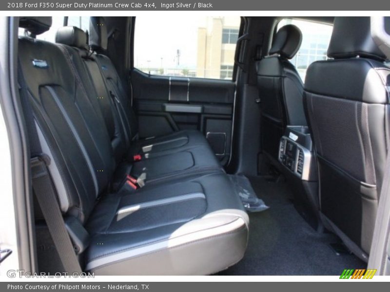 Ingot Silver / Black 2018 Ford F350 Super Duty Platinum Crew Cab 4x4