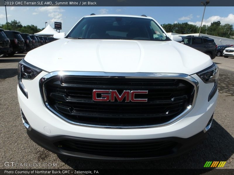 Summit White / Jet Black 2019 GMC Terrain SLE AWD