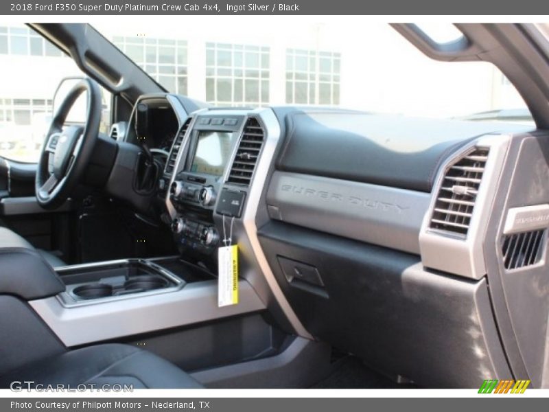 Ingot Silver / Black 2018 Ford F350 Super Duty Platinum Crew Cab 4x4