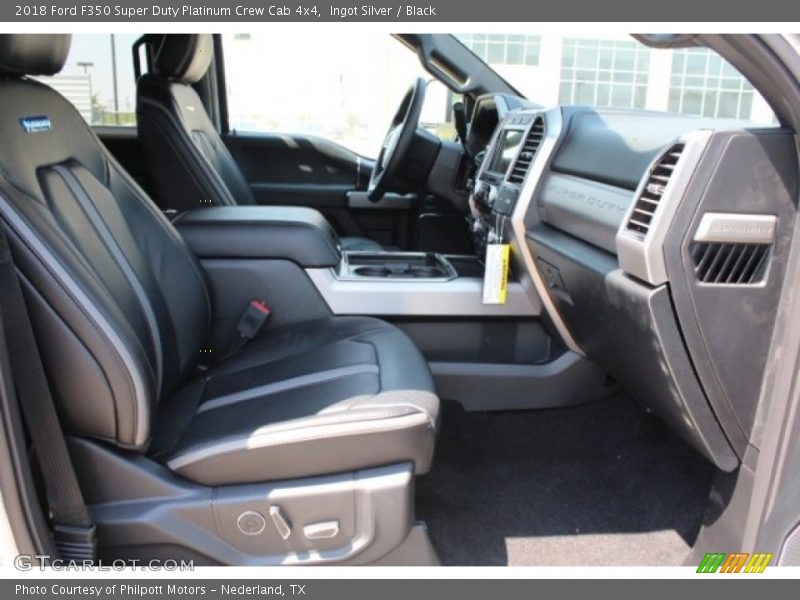 Ingot Silver / Black 2018 Ford F350 Super Duty Platinum Crew Cab 4x4
