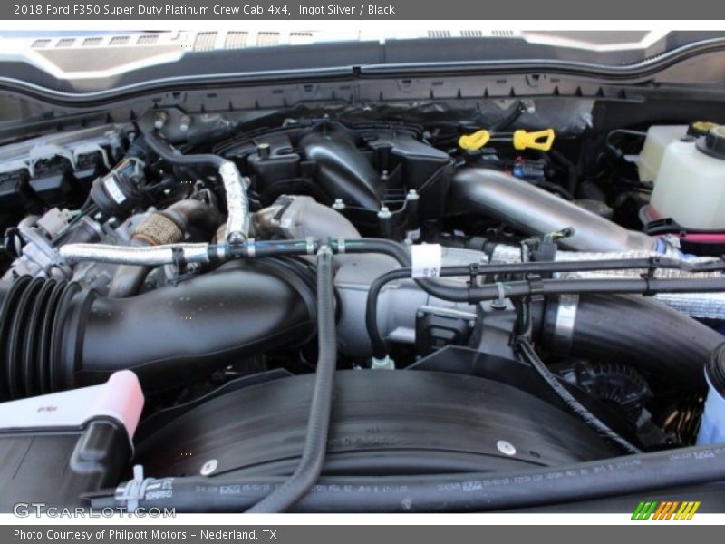 Ingot Silver / Black 2018 Ford F350 Super Duty Platinum Crew Cab 4x4