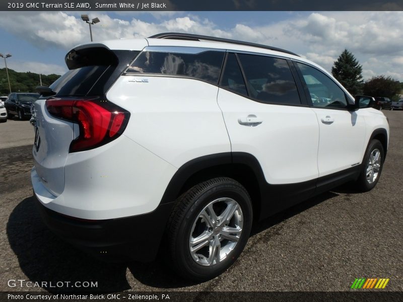 Summit White / Jet Black 2019 GMC Terrain SLE AWD