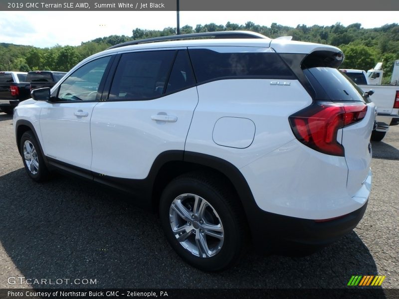 Summit White / Jet Black 2019 GMC Terrain SLE AWD