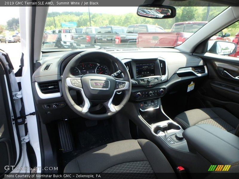 Summit White / Jet Black 2019 GMC Terrain SLE AWD