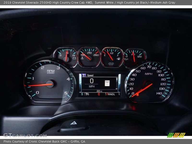 Summit White / High Country Jet Black/­Medium Ash Gray 2019 Chevrolet Silverado 2500HD High Country Crew Cab 4WD