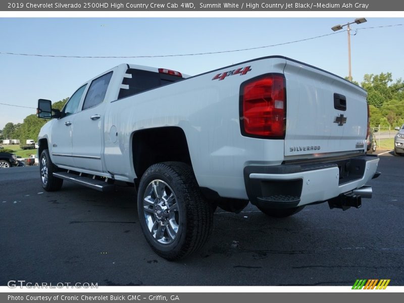 Summit White / High Country Jet Black/­Medium Ash Gray 2019 Chevrolet Silverado 2500HD High Country Crew Cab 4WD