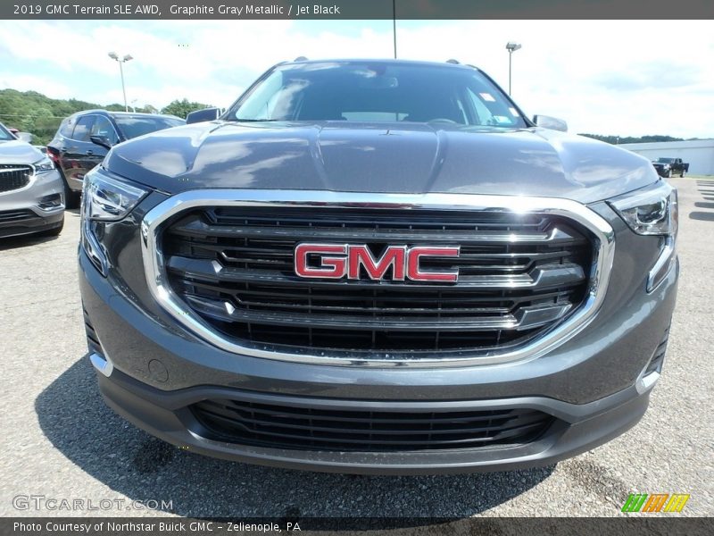Graphite Gray Metallic / Jet Black 2019 GMC Terrain SLE AWD