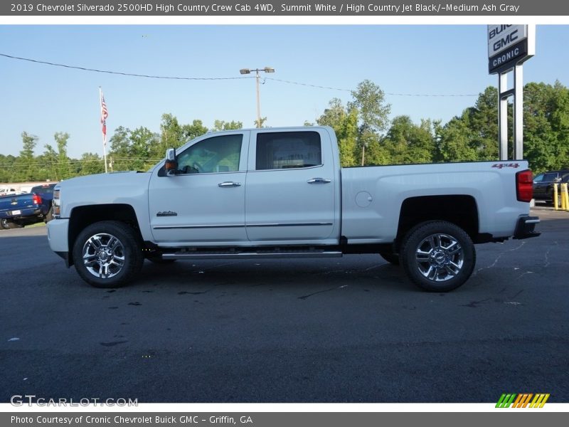 Summit White / High Country Jet Black/­Medium Ash Gray 2019 Chevrolet Silverado 2500HD High Country Crew Cab 4WD