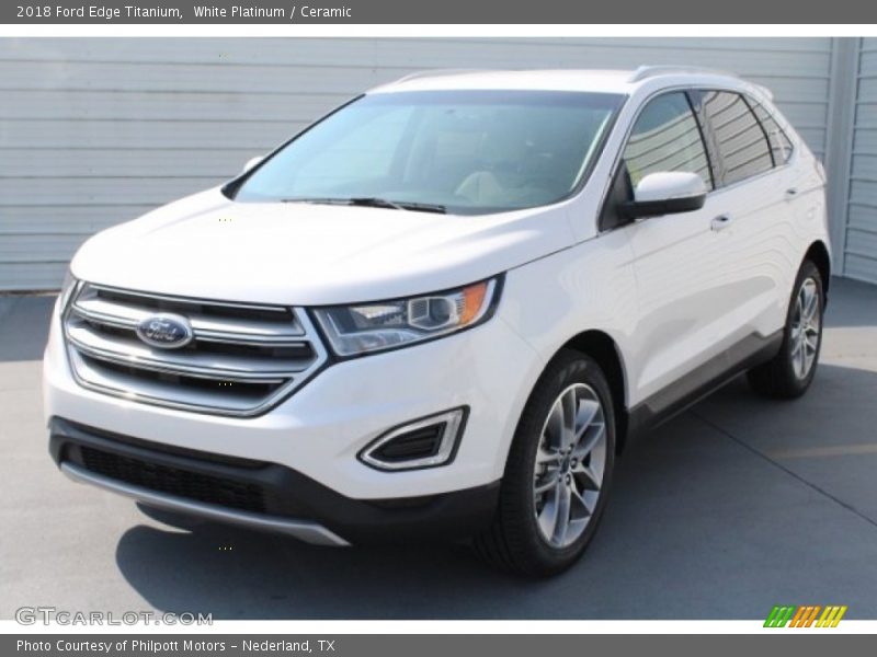 White Platinum / Ceramic 2018 Ford Edge Titanium