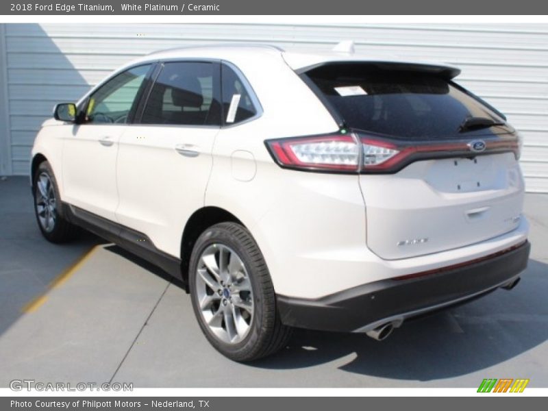 White Platinum / Ceramic 2018 Ford Edge Titanium