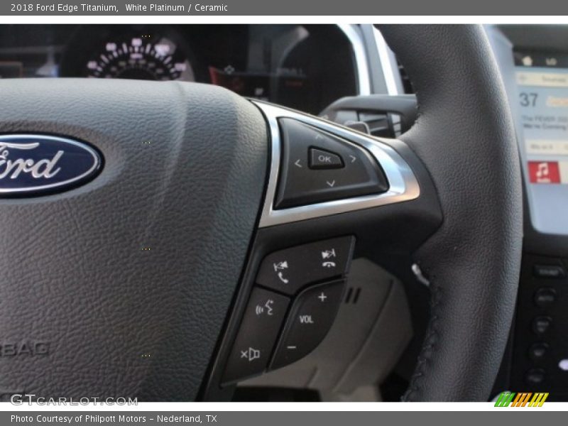 White Platinum / Ceramic 2018 Ford Edge Titanium