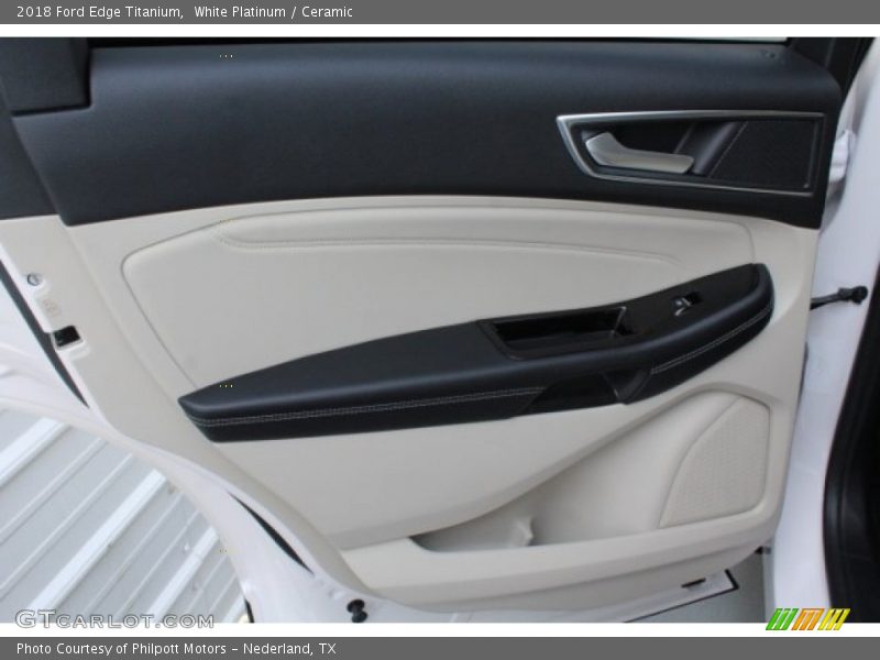 White Platinum / Ceramic 2018 Ford Edge Titanium