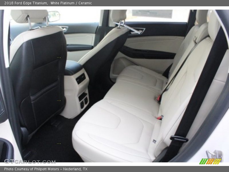 White Platinum / Ceramic 2018 Ford Edge Titanium