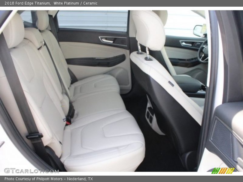 White Platinum / Ceramic 2018 Ford Edge Titanium