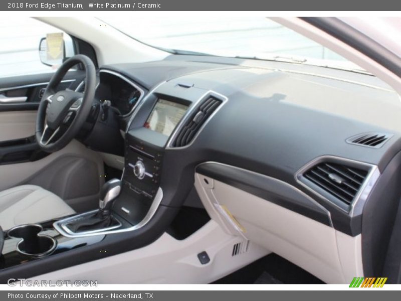 White Platinum / Ceramic 2018 Ford Edge Titanium