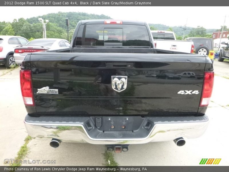 Black / Dark Slate Gray/Medium Graystone 2012 Dodge Ram 1500 SLT Quad Cab 4x4
