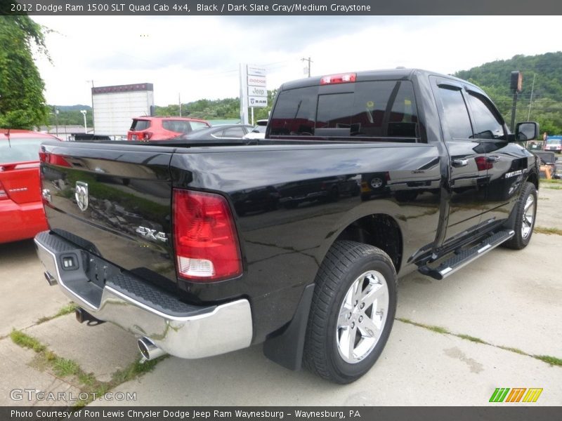 Black / Dark Slate Gray/Medium Graystone 2012 Dodge Ram 1500 SLT Quad Cab 4x4
