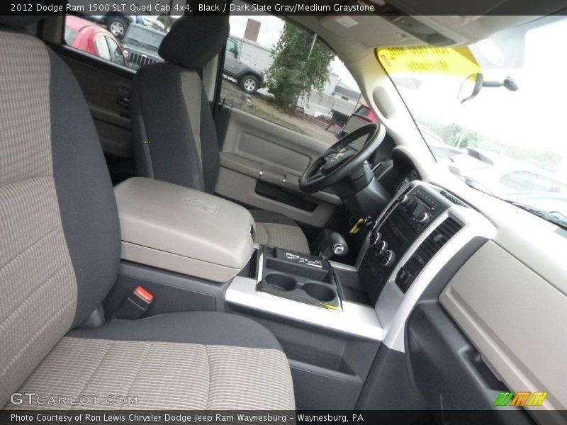 Black / Dark Slate Gray/Medium Graystone 2012 Dodge Ram 1500 SLT Quad Cab 4x4