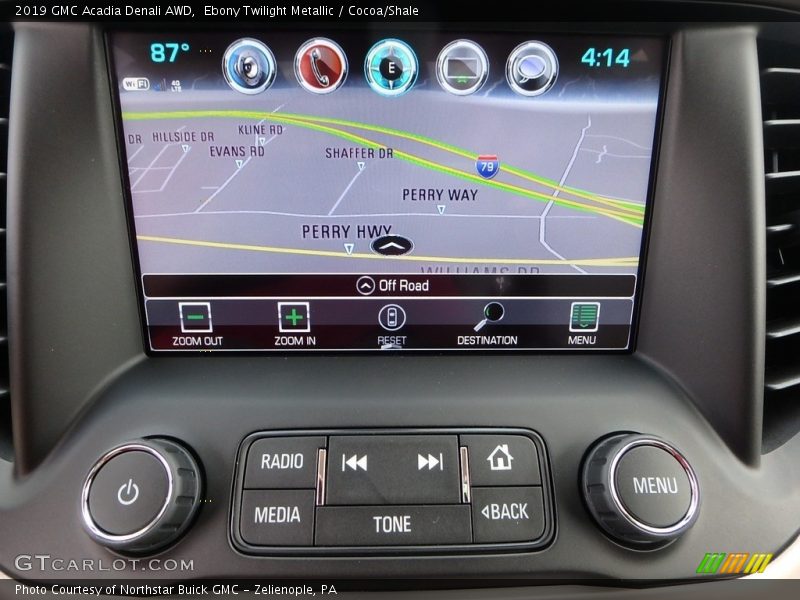 Ebony Twilight Metallic / Cocoa/Shale 2019 GMC Acadia Denali AWD