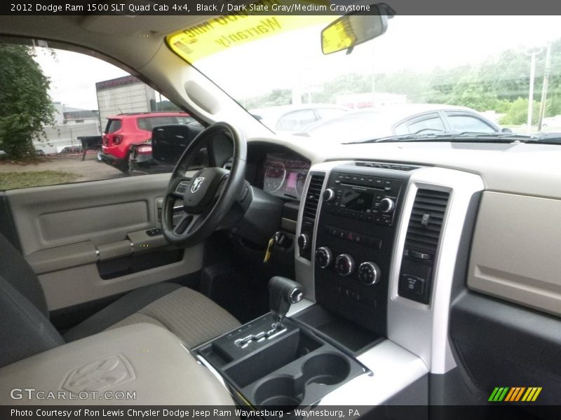 Black / Dark Slate Gray/Medium Graystone 2012 Dodge Ram 1500 SLT Quad Cab 4x4