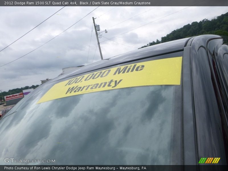 Black / Dark Slate Gray/Medium Graystone 2012 Dodge Ram 1500 SLT Quad Cab 4x4