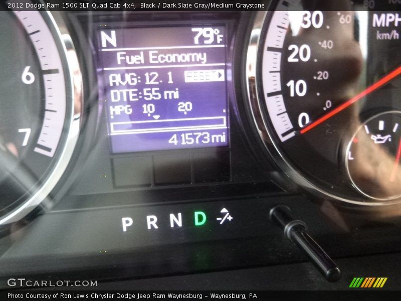 Black / Dark Slate Gray/Medium Graystone 2012 Dodge Ram 1500 SLT Quad Cab 4x4