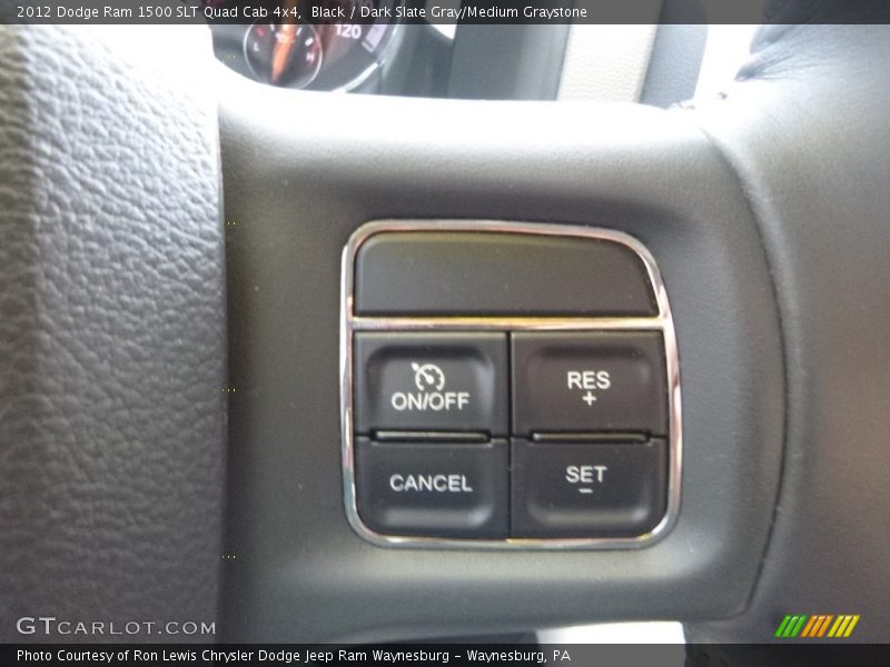 Black / Dark Slate Gray/Medium Graystone 2012 Dodge Ram 1500 SLT Quad Cab 4x4