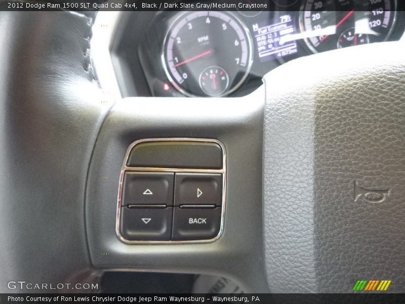 Black / Dark Slate Gray/Medium Graystone 2012 Dodge Ram 1500 SLT Quad Cab 4x4
