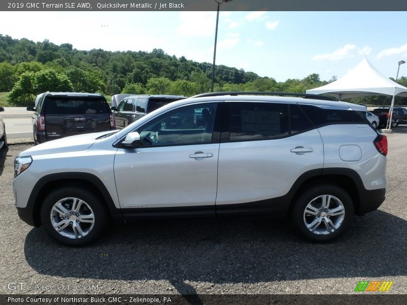 Quicksilver Metallic / Jet Black 2019 GMC Terrain SLE AWD