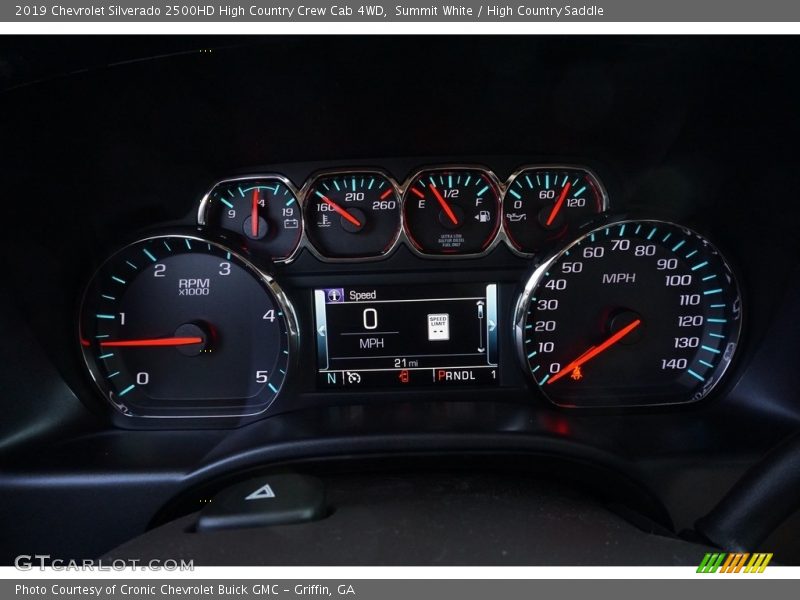  2019 Silverado 2500HD High Country Crew Cab 4WD High Country Crew Cab 4WD Gauges