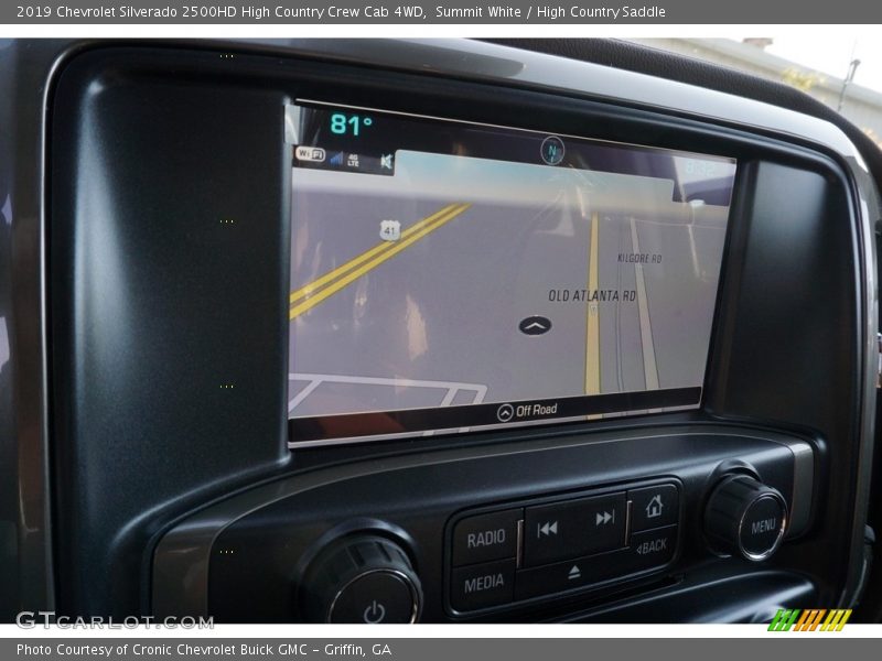 Navigation of 2019 Silverado 2500HD High Country Crew Cab 4WD