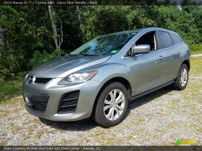Liquid Silver Metallic / Black 2010 Mazda CX-7 s Touring AWD