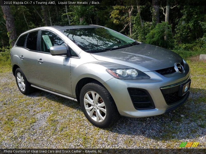 Liquid Silver Metallic / Black 2010 Mazda CX-7 s Touring AWD