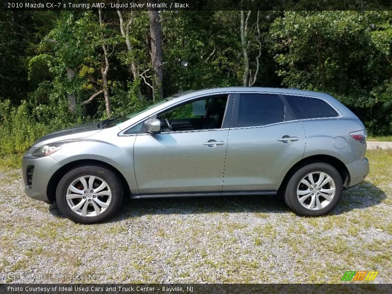 Liquid Silver Metallic / Black 2010 Mazda CX-7 s Touring AWD
