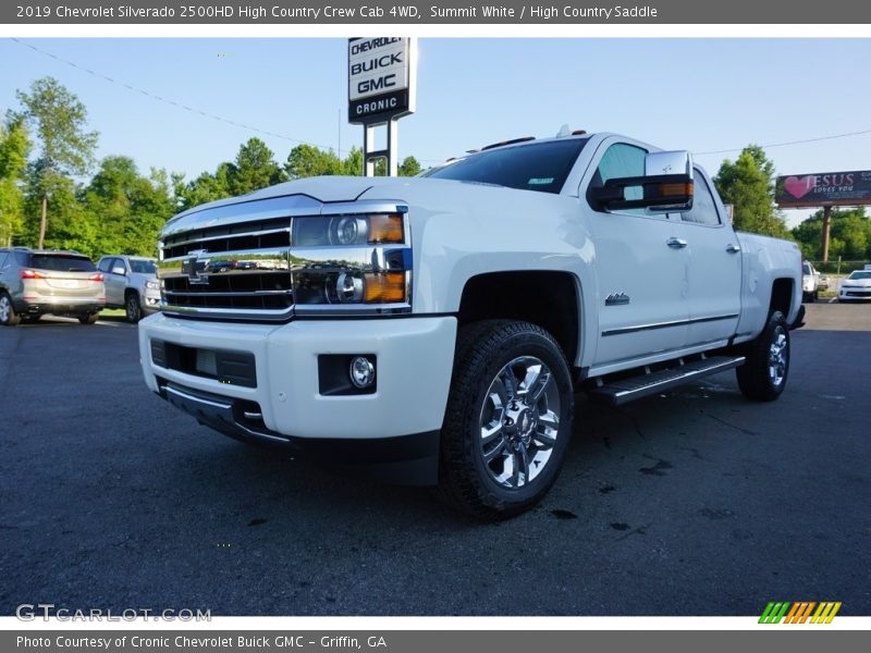 Summit White / High Country Saddle 2019 Chevrolet Silverado 2500HD High Country Crew Cab 4WD