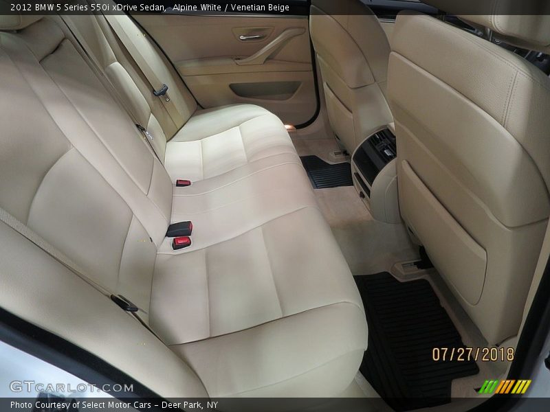 Alpine White / Venetian Beige 2012 BMW 5 Series 550i xDrive Sedan
