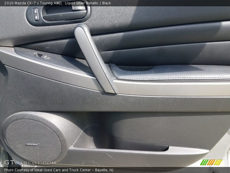 Liquid Silver Metallic / Black 2010 Mazda CX-7 s Touring AWD